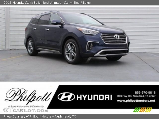 2018 Hyundai Santa Fe Limited Ultimate in Storm Blue