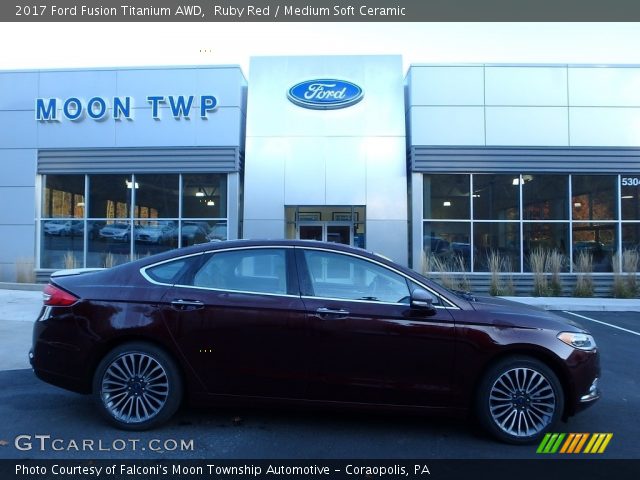 2017 Ford Fusion Titanium AWD in Ruby Red