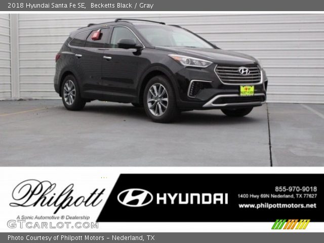 2018 Hyundai Santa Fe SE in Becketts Black