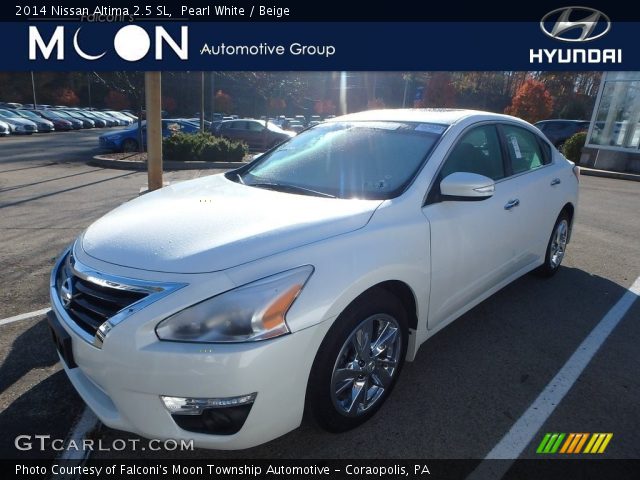 2014 Nissan Altima 2.5 SL in Pearl White