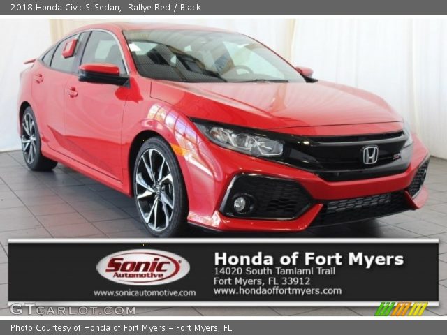 2018 Honda Civic Si Sedan in Rallye Red