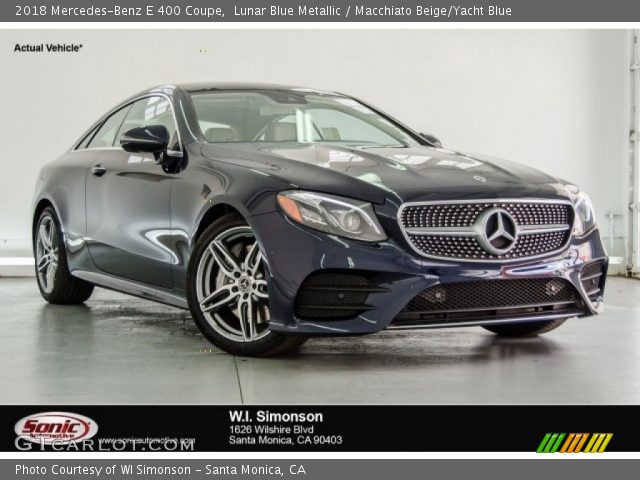 2018 Mercedes-Benz E 400 Coupe in Lunar Blue Metallic