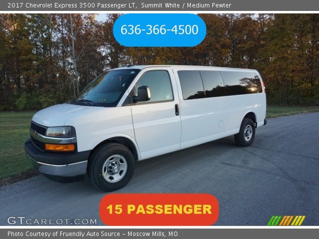 2017 Chevrolet Express 3500 Passenger LT in Summit White