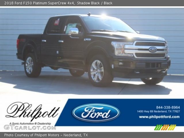 2018 Ford F150 Platinum SuperCrew 4x4 in Shadow Black