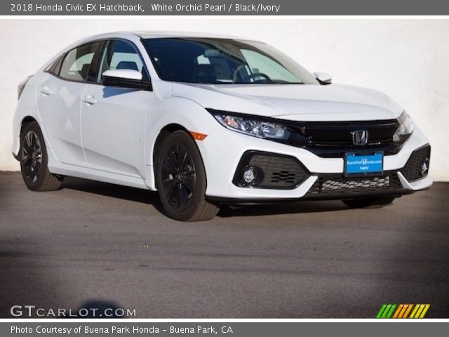 2018 Honda Civic EX Hatchback in White Orchid Pearl