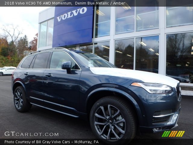 2018 Volvo XC90 T6 AWD Momentum in Denim Blue Metallic