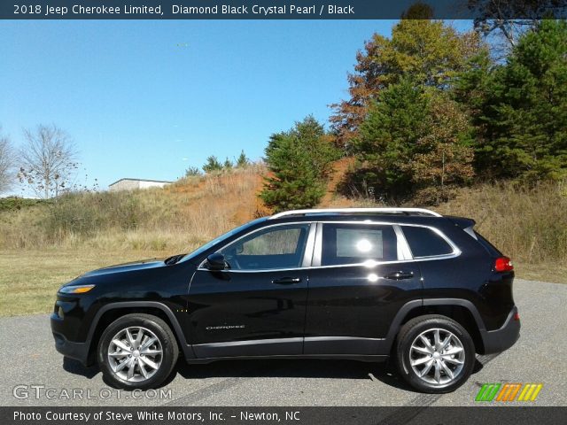 2018 Jeep Cherokee Limited in Diamond Black Crystal Pearl