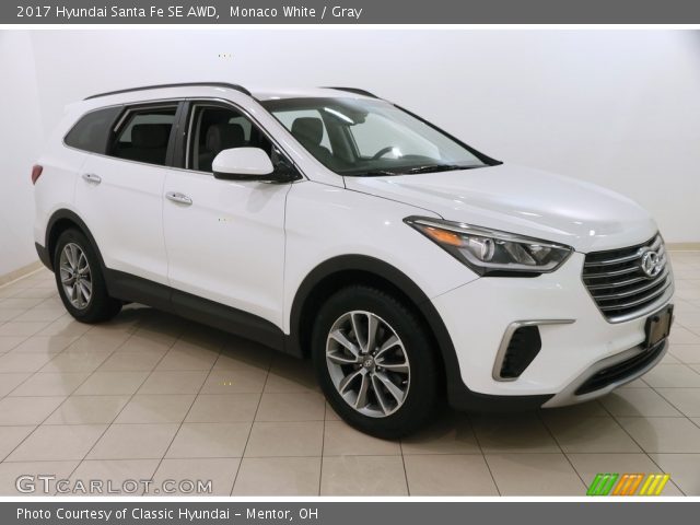 2017 Hyundai Santa Fe SE AWD in Monaco White
