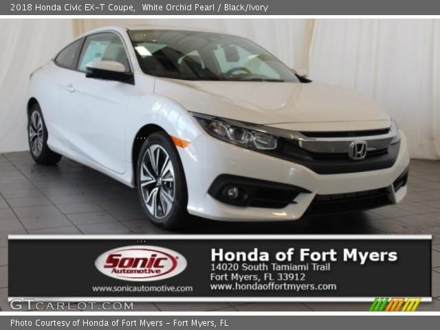 2018 Honda Civic EX-T Coupe in White Orchid Pearl