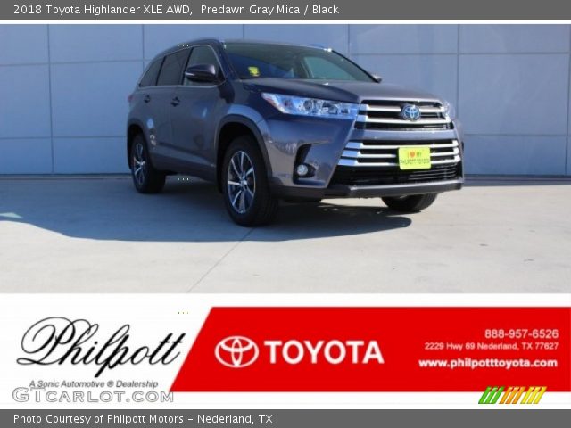 2018 Toyota Highlander XLE AWD in Predawn Gray Mica