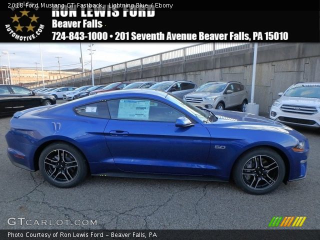 2018 Ford Mustang GT Fastback in Lightning Blue