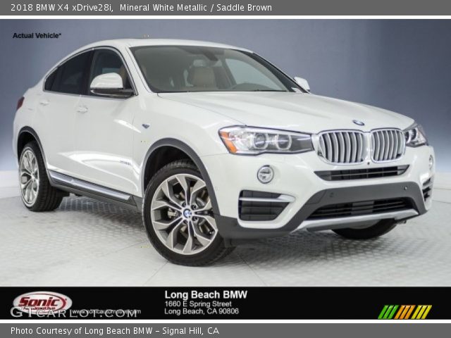 2018 BMW X4 xDrive28i in Mineral White Metallic