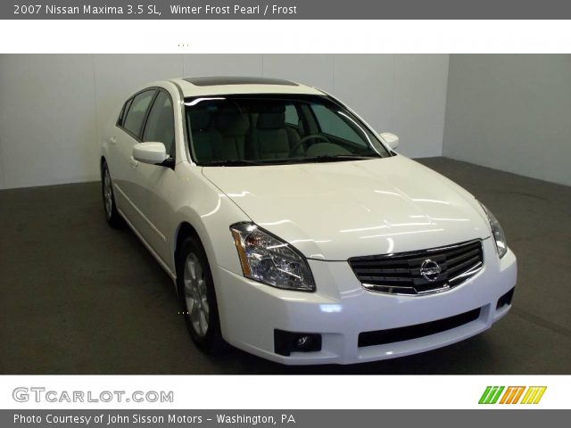 2007 Nissan Maxima 3.5 SL in Winter Frost Pearl