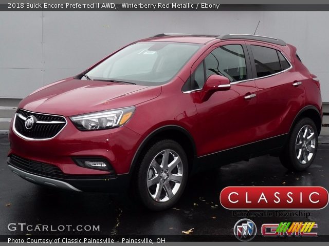 2018 Buick Encore Preferred II AWD in Winterberry Red Metallic