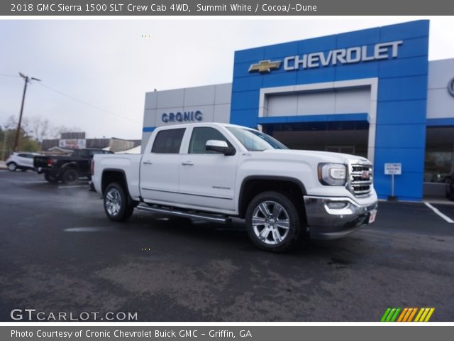 2018 GMC Sierra 1500 SLT Crew Cab 4WD in Summit White