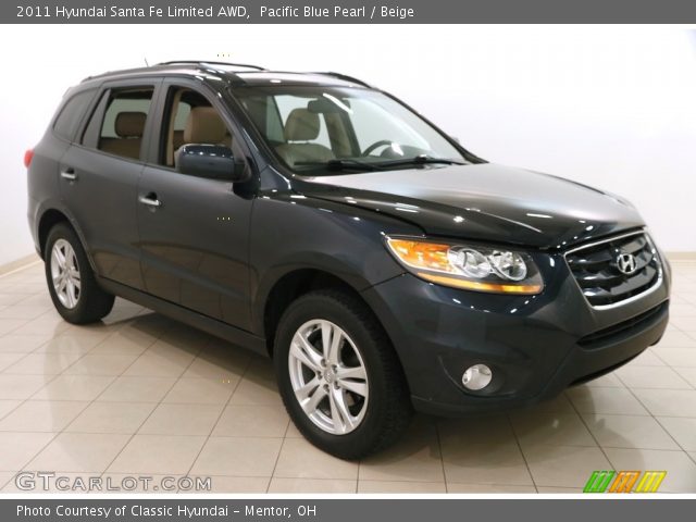 2011 Hyundai Santa Fe Limited AWD in Pacific Blue Pearl