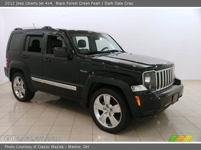 2012 Jeep Liberty Jet 4x4 in Black Forest Green Pearl