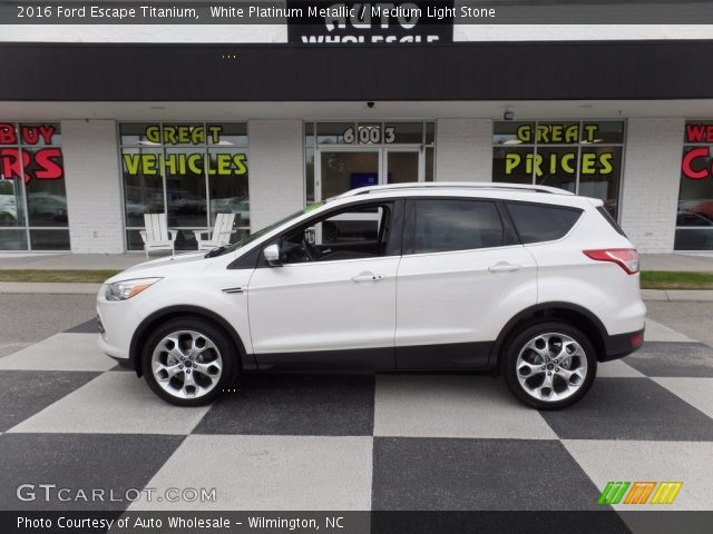 2016 Ford Escape Titanium in White Platinum Metallic