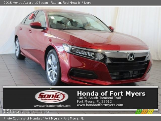 2018 Honda Accord LX Sedan in Radiant Red Metallic