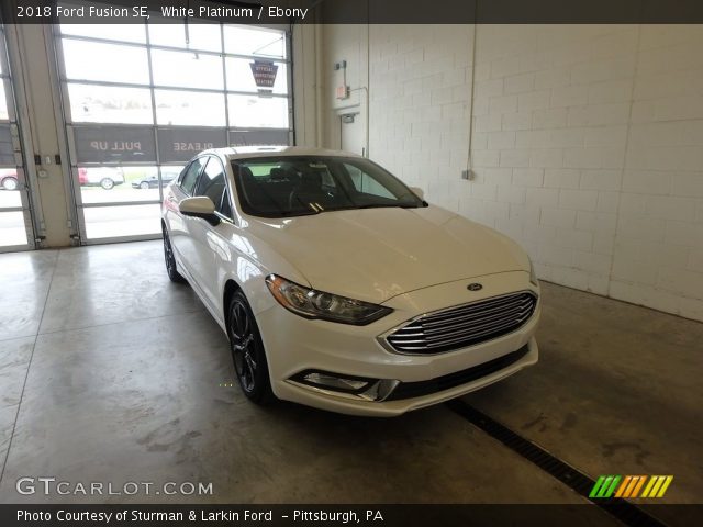 2018 Ford Fusion SE in White Platinum