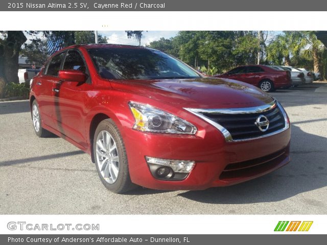 2015 Nissan Altima 2.5 SV in Cayenne Red