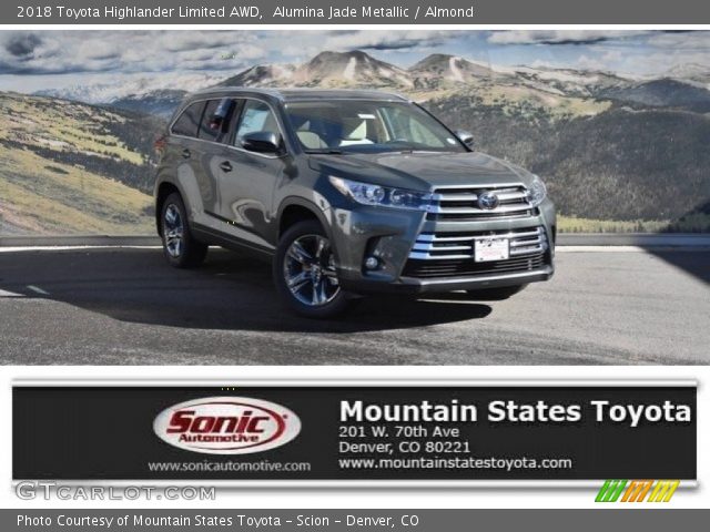 2018 Toyota Highlander Limited AWD in Alumina Jade Metallic