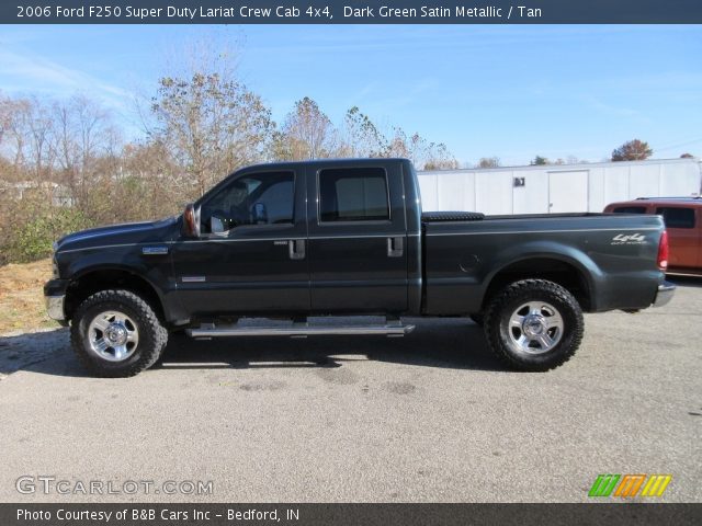 2006 Ford F250 Super Duty Lariat Crew Cab 4x4 in Dark Green Satin Metallic