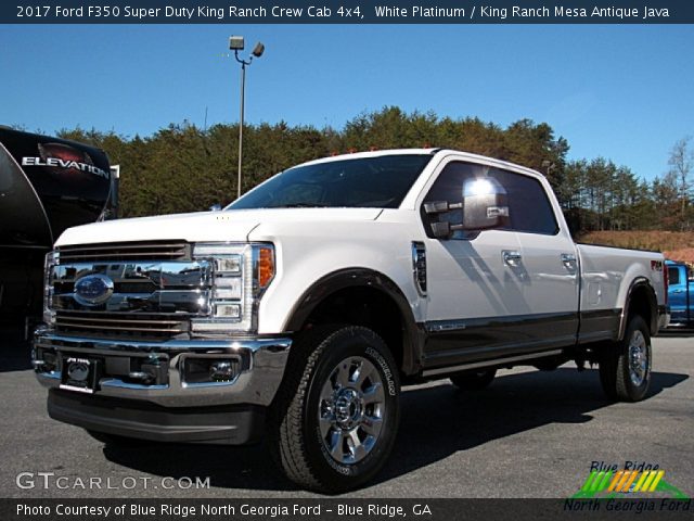 2017 Ford F350 Super Duty King Ranch Crew Cab 4x4 in White Platinum