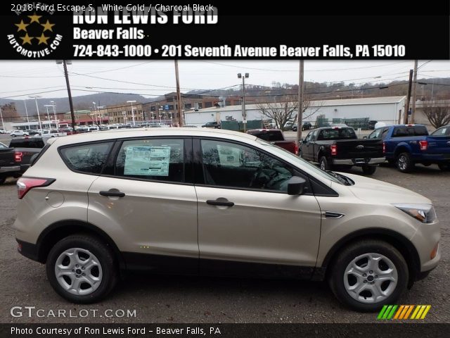 2018 Ford Escape S in White Gold