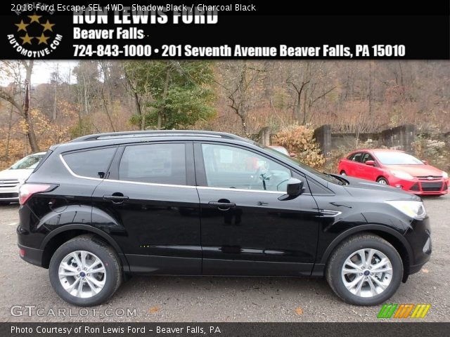 2018 Ford Escape SEL 4WD in Shadow Black