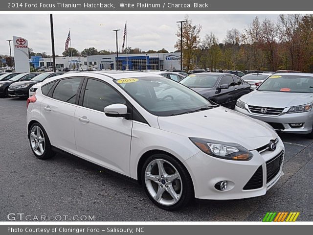 2014 Ford Focus Titanium Hatchback in White Platinum