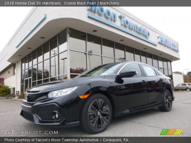 2018 Honda Civic EX Hatchback in Crystal Black Pearl