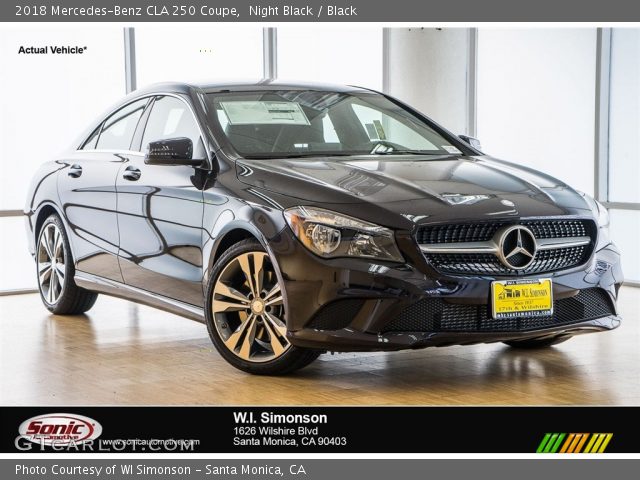 2018 Mercedes-Benz CLA 250 Coupe in Night Black