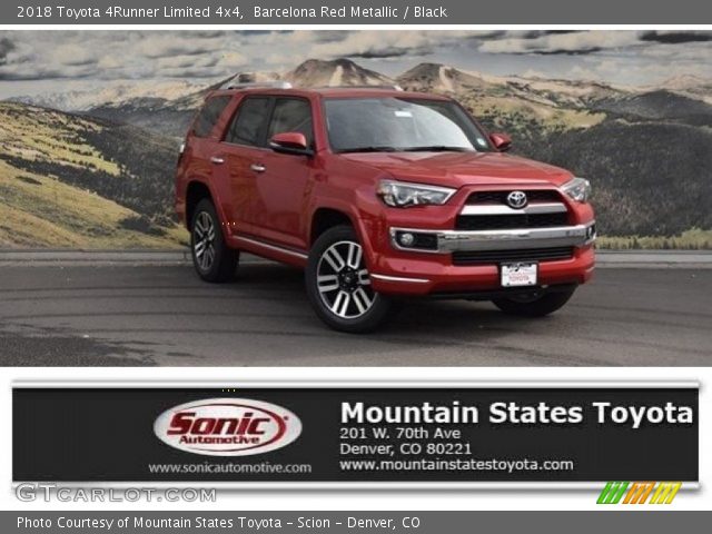 2018 Toyota 4Runner Limited 4x4 in Barcelona Red Metallic