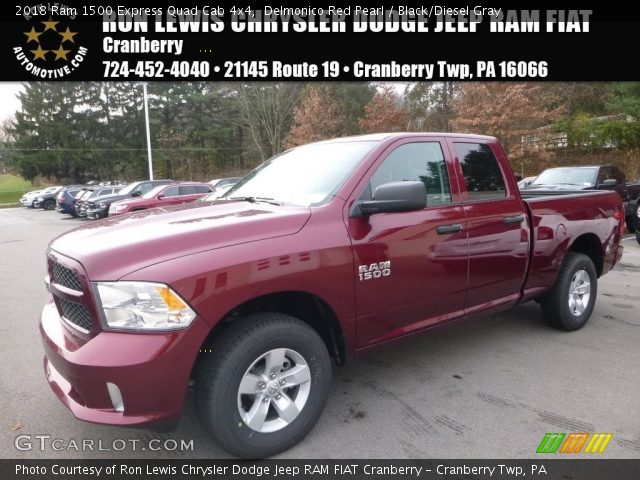 2018 Ram 1500 Express Quad Cab 4x4 in Delmonico Red Pearl