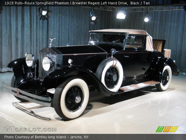 1928 Rolls-Royce Springfield Phantom I Brewster Regent Left Hand Drive in Black