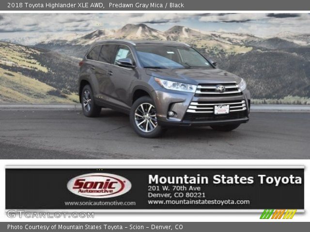 2018 Toyota Highlander XLE AWD in Predawn Gray Mica