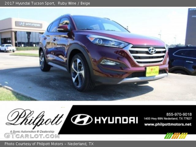 2017 Hyundai Tucson Sport in Ruby Wine