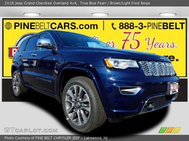 2018 Jeep Grand Cherokee Overland 4x4 in True Blue Pearl