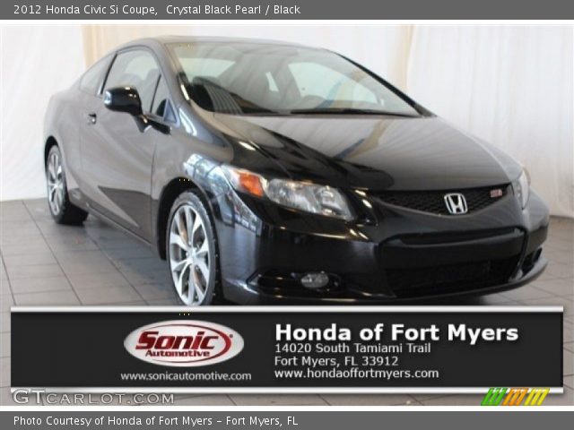 2012 Honda Civic Si Coupe in Crystal Black Pearl