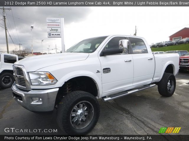 2012 Dodge Ram 2500 HD Laramie Longhorn Crew Cab 4x4 in Bright White