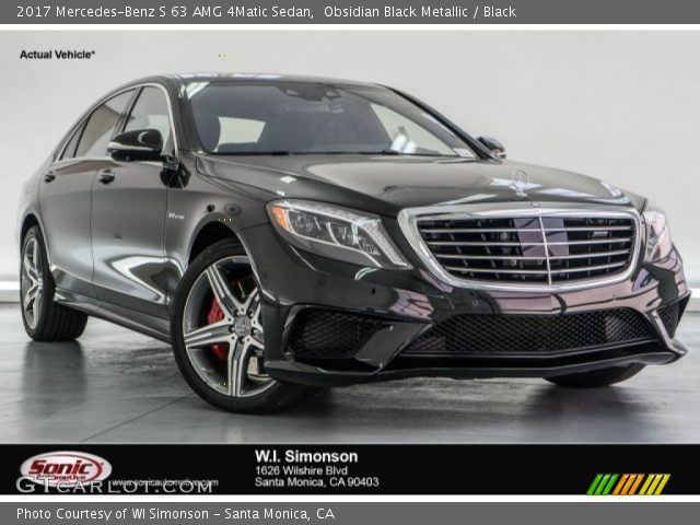 2017 Mercedes-Benz S 63 AMG 4Matic Sedan in Obsidian Black Metallic