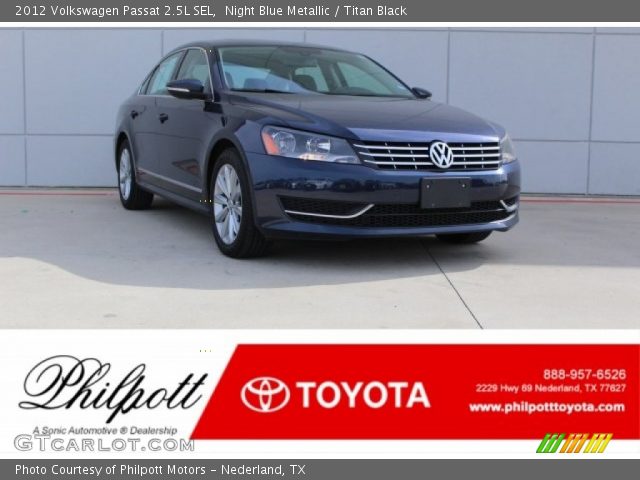 2012 Volkswagen Passat 2.5L SEL in Night Blue Metallic