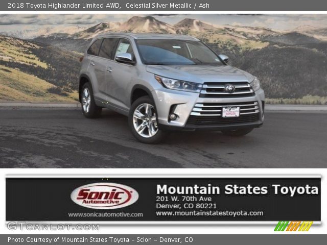 2018 Toyota Highlander Limited AWD in Celestial Silver Metallic