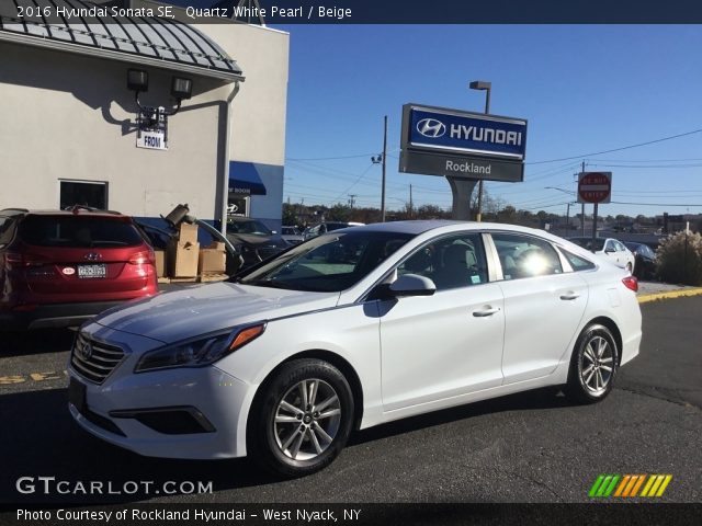 2016 Hyundai Sonata SE in Quartz White Pearl