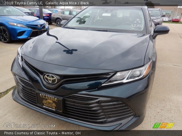 2018 Toyota Camry LE in Galactic Aqua Mica