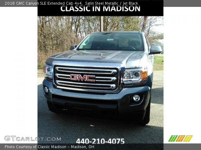 2018 GMC Canyon SLE Extended Cab 4x4 in Satin Steel Metallic