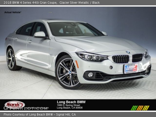 2018 BMW 4 Series 440i Gran Coupe in Glacier Silver Metallic