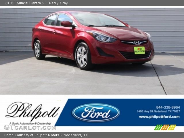 2016 Hyundai Elantra SE in Red