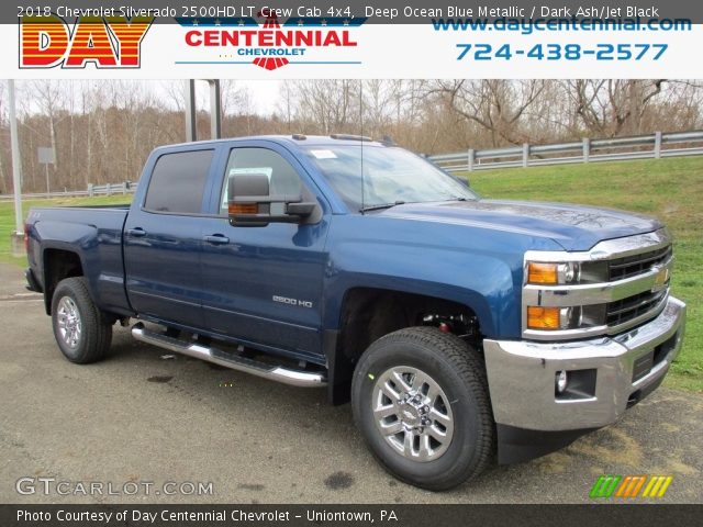 2018 Chevrolet Silverado 2500HD LT Crew Cab 4x4 in Deep Ocean Blue Metallic